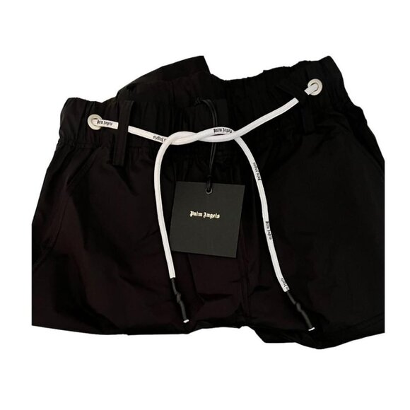 Palm Angels Mens Black Logo New Gothic Lightweight Pockets Track Pants Sz M New - Picture 4 of 9